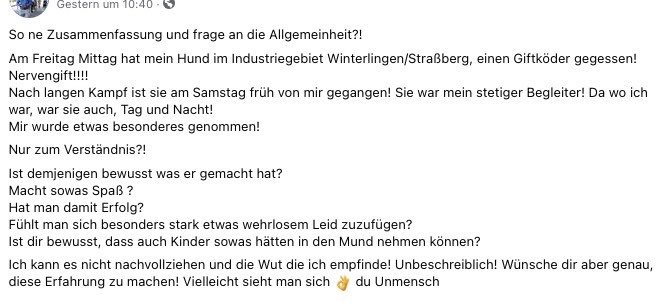 Giftköder-Vergifteter Hund - leider gestorben.-Profilbild