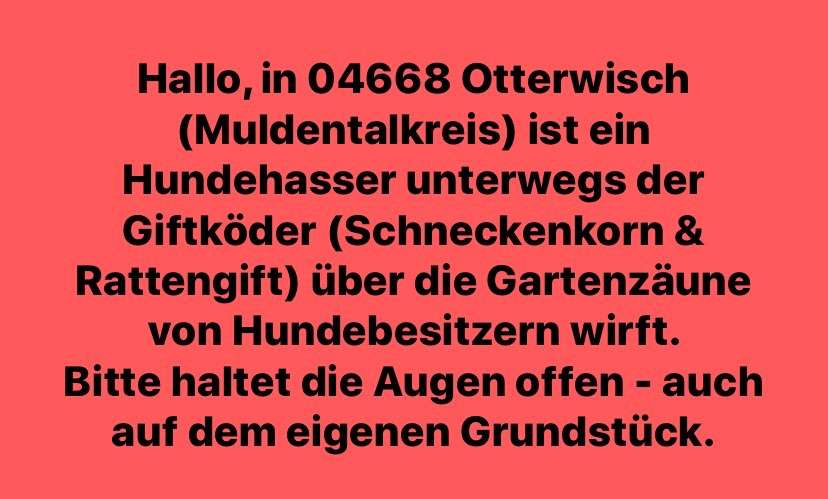 Giftköder-Unbekannter wirft Rattengift in Gärten-Profilbild