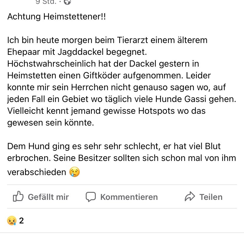 Giftköder-Vergifteter Dackel-Profilbild