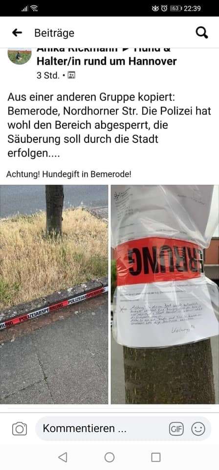 Giftköder-Angesteuerter Bereich / EPS-Profilbild