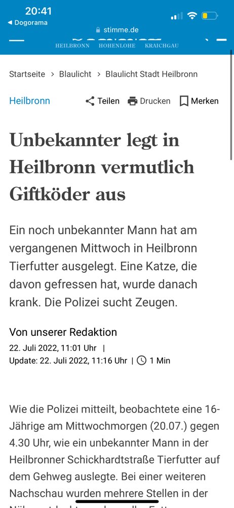 Giftköder-Vermutlicher Giftköder-Profilbild