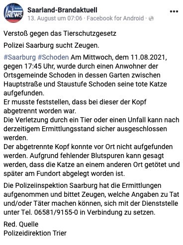 Giftköder-Verstoß gegen das Tierschutzgesetz-Profilbild