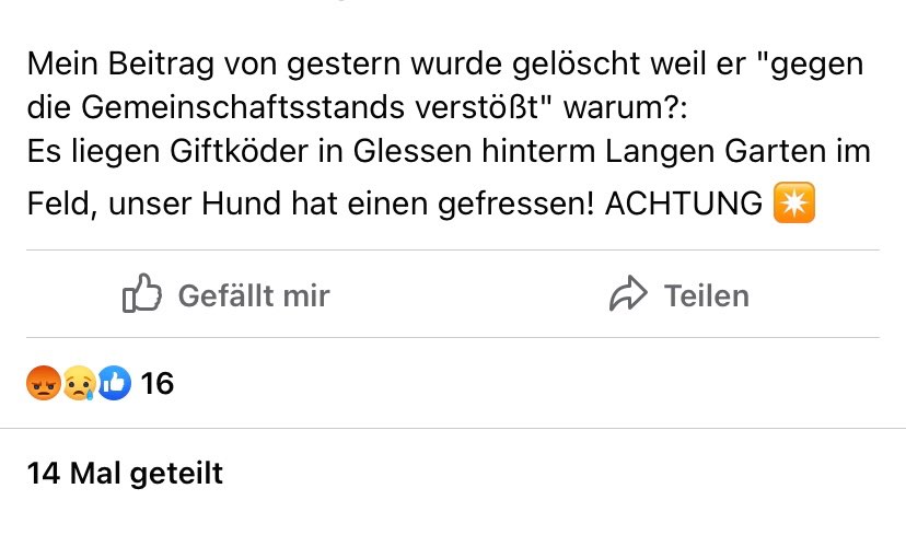 Giftköder-Giftköder - 1 Hund betroffen-Profilbild