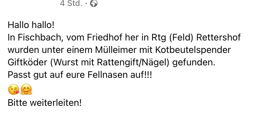 Giftköder-Wurst mit Rattengift/Nägel-Profilbild