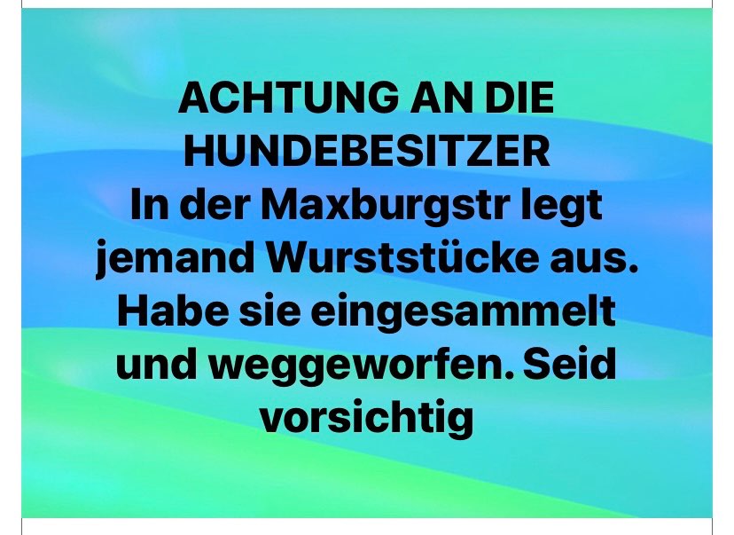 Giftköder-Ausgelegte Wurststücke-Profilbild