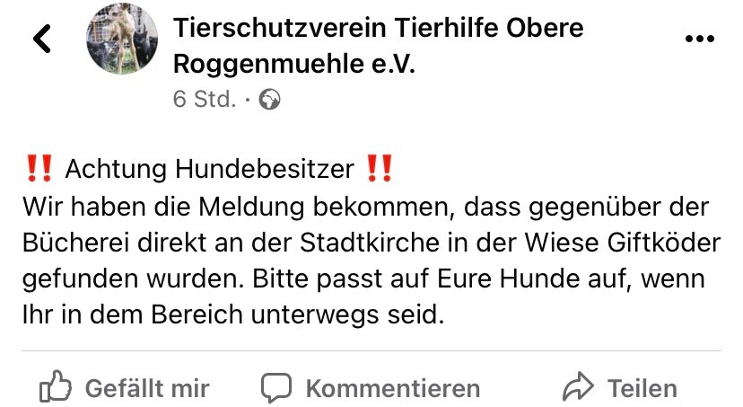 Giftköder-Tierschutzverein warnt vor Giftköder-Profilbild