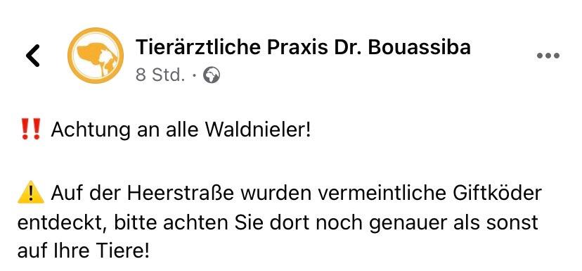 Giftköder-Tierarzt warnt vor Köder-Profilbild