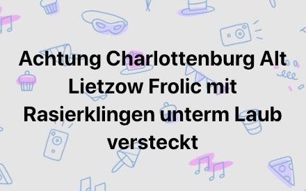 Giftköder-Frolic mit Rasierklingen-Profilbild