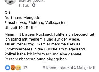 Giftköder-Mann wirft vermutlich Giftköder ins Gebüsch-Profilbild