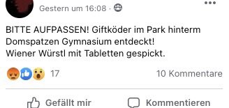 Giftköder-Wurst mit Tabletten-Profilbild