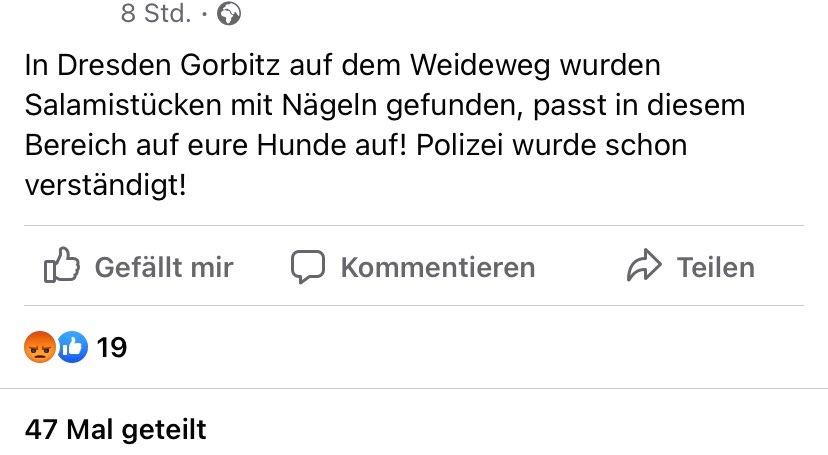 Giftköder-Salami mit Nägeln-Profilbild