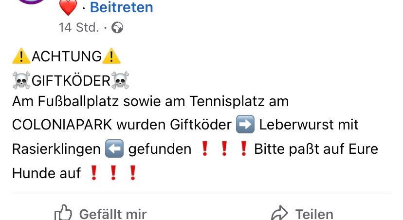 Giftköder-Leberwurst mit Rasierklingen-Profilbild