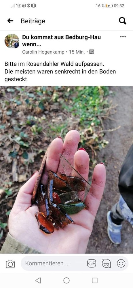 Giftköder-Glasscherben im Boden gesteckt-Profilbild