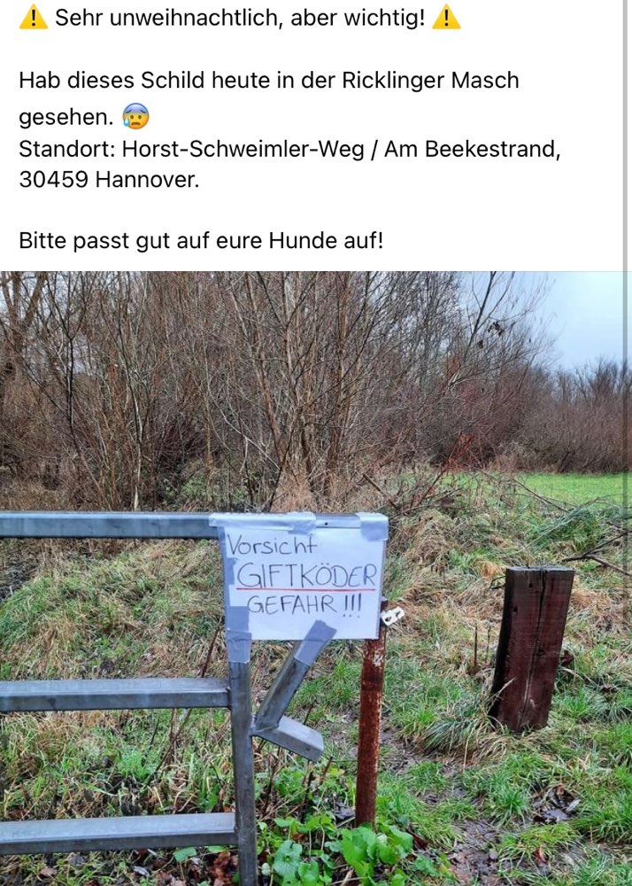 Giftköder-Giftköder Warnung auf Schild-Profilbild