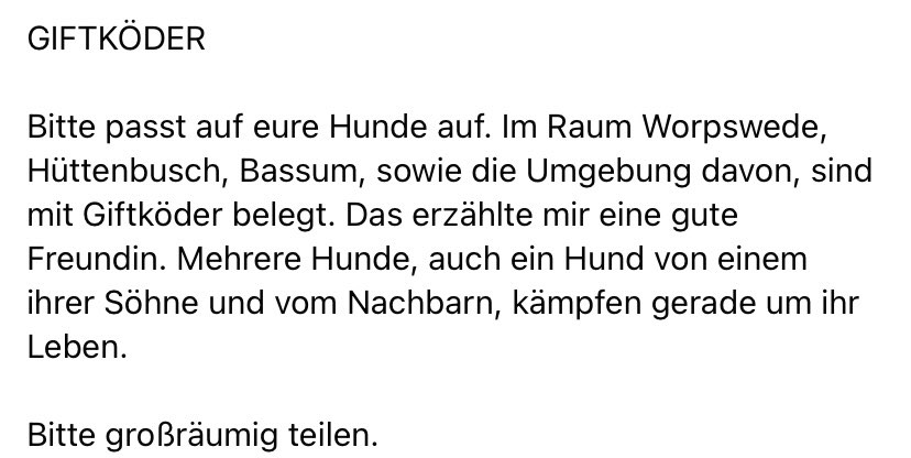 Giftköder-Giftköder mehrer Hunde betroffen-Profilbild