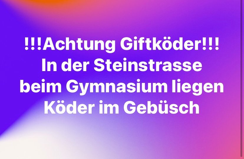 Giftköder-Giftköder im Gebüsch-Profilbild