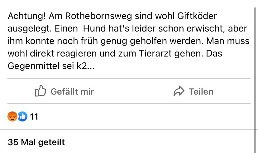 Giftköder-Verletzter Hund durch Rattengift-Profilbild