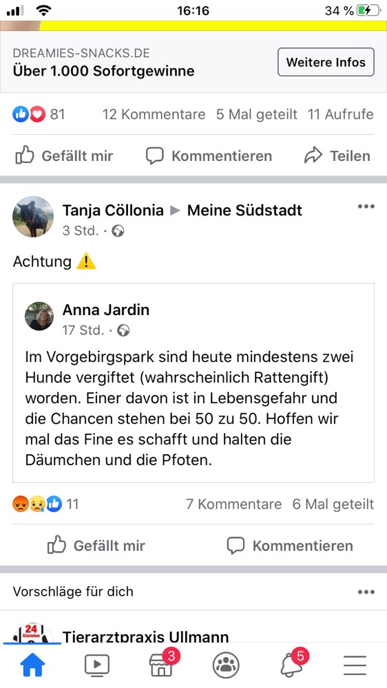 Giftköder-Rattengift im Vorgebirgspark-Profilbild