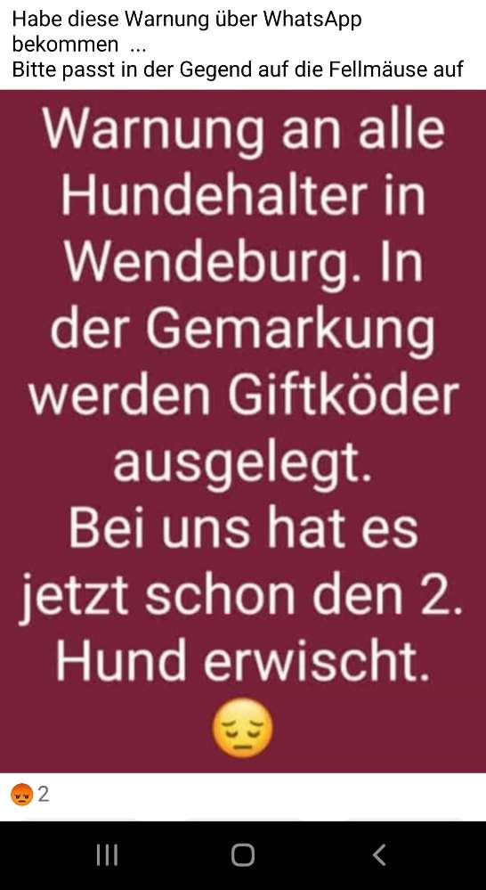 Giftköder-Giftköder in der Gemarkung Wendeburg-Profilbild