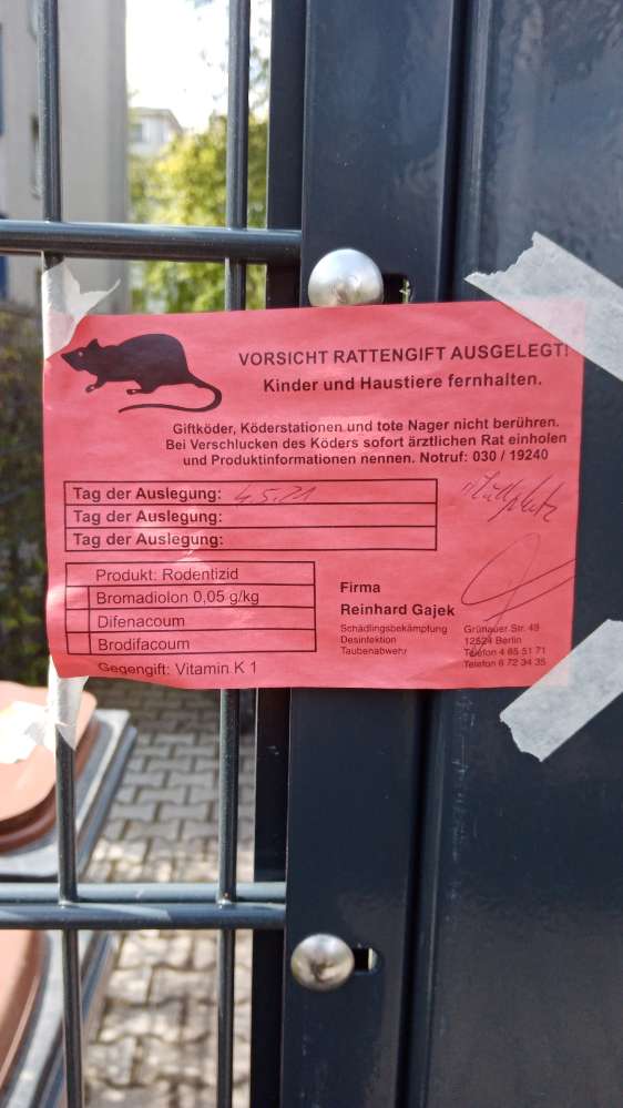 Giftköder-Zettel Rattengift Warnung!-Profilbild