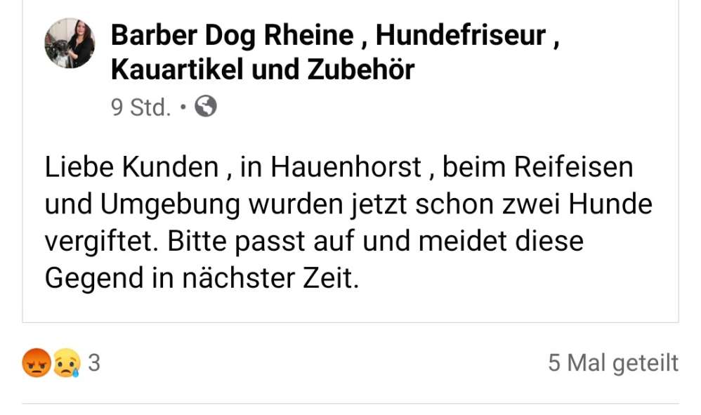 Giftköder-Mehrere vergiftete Hunde-Profilbild