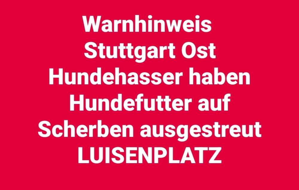 Giftköder-Hundefutter über Glasscherben-Profilbild