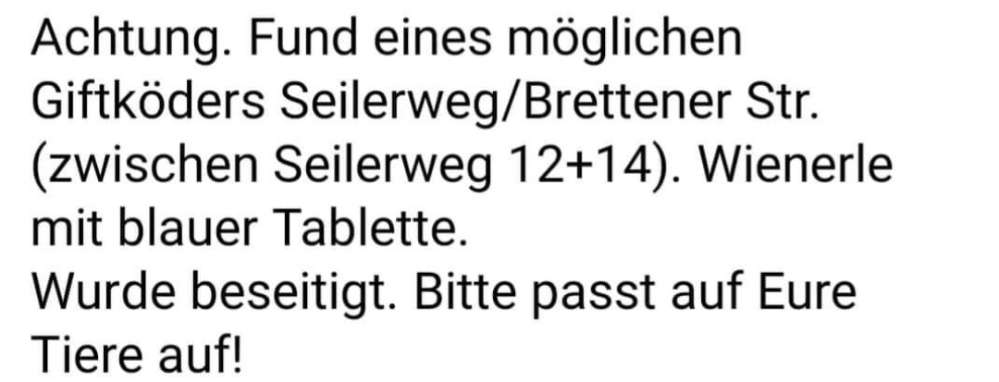 Giftköder-Mutmaßlicher Giftköder-Profilbild