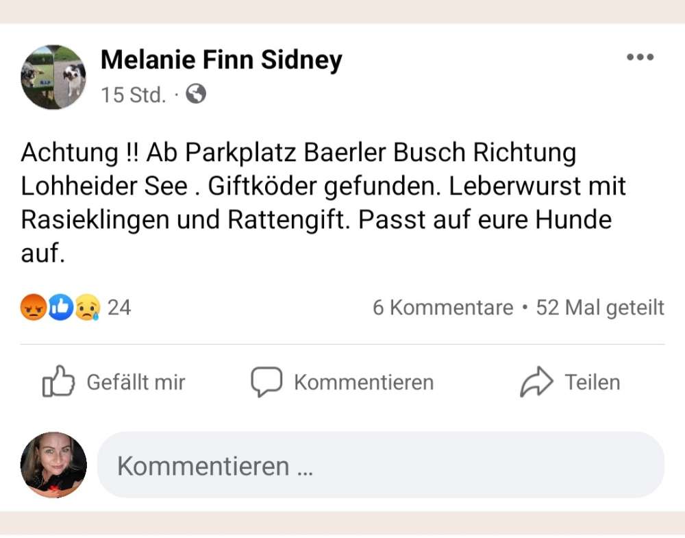 Giftköder-Waldsee Giftköder gefunden!-Profilbild