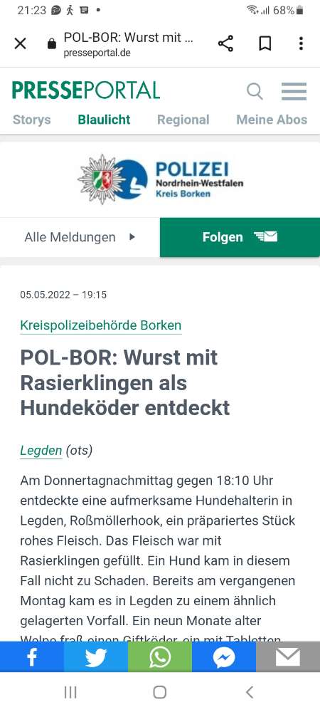 Giftköder-Giftköder und Köder mit Rasierklingen-Profilbild