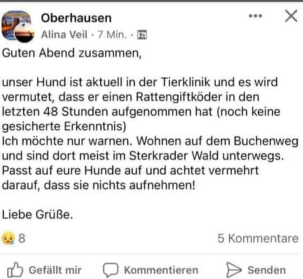 Giftköder-Achtung im Sterkrader Wald-Profilbild