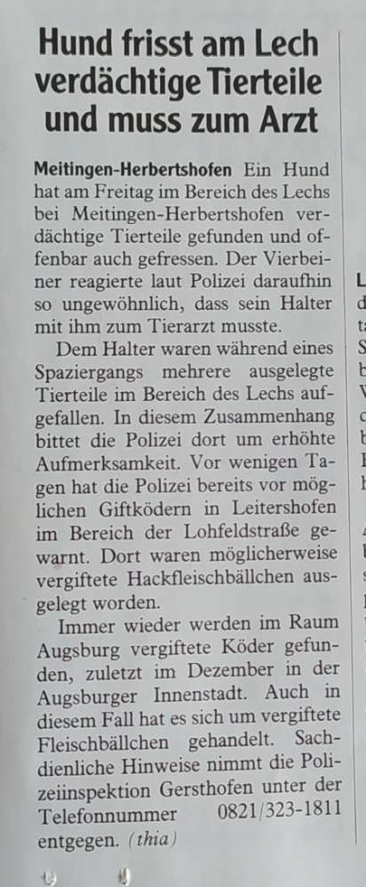 Giftköder-Giftköder am Lech Meitingen und Umgebung-Profilbild