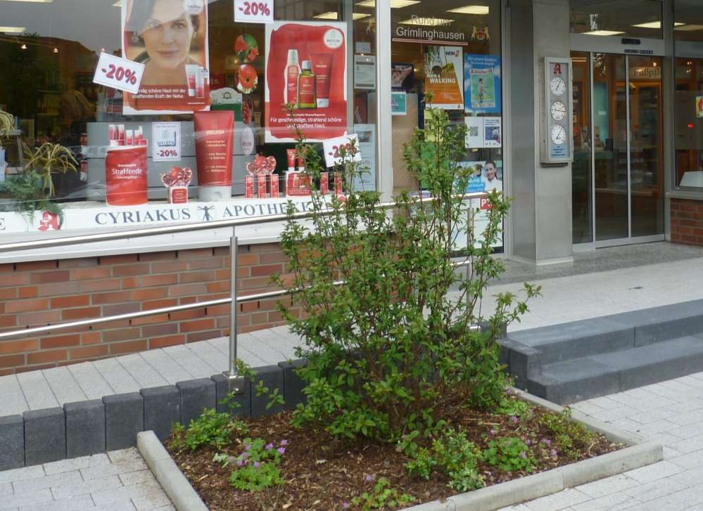 Giftköder-Kaustreifen an der Apotheke-Profilbild