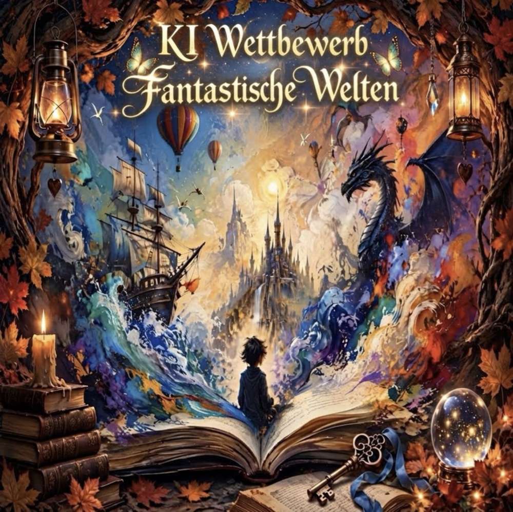 3. KI Wettbewerb "Fantastische Welten" Banner
