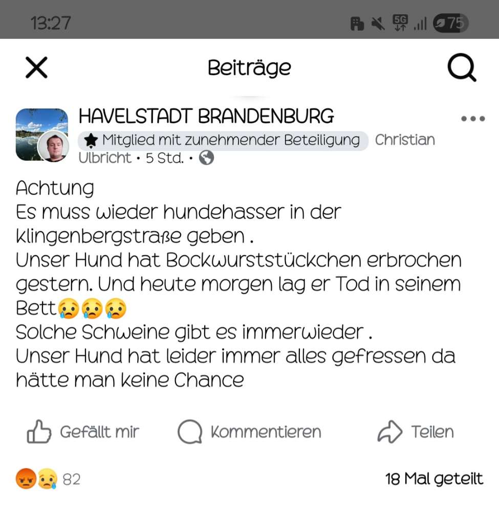 Giftköder-Vergiftete Würstchen?!-Profilbild