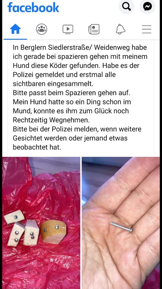 Giftköder-Köder mit Nägel-Profilbild