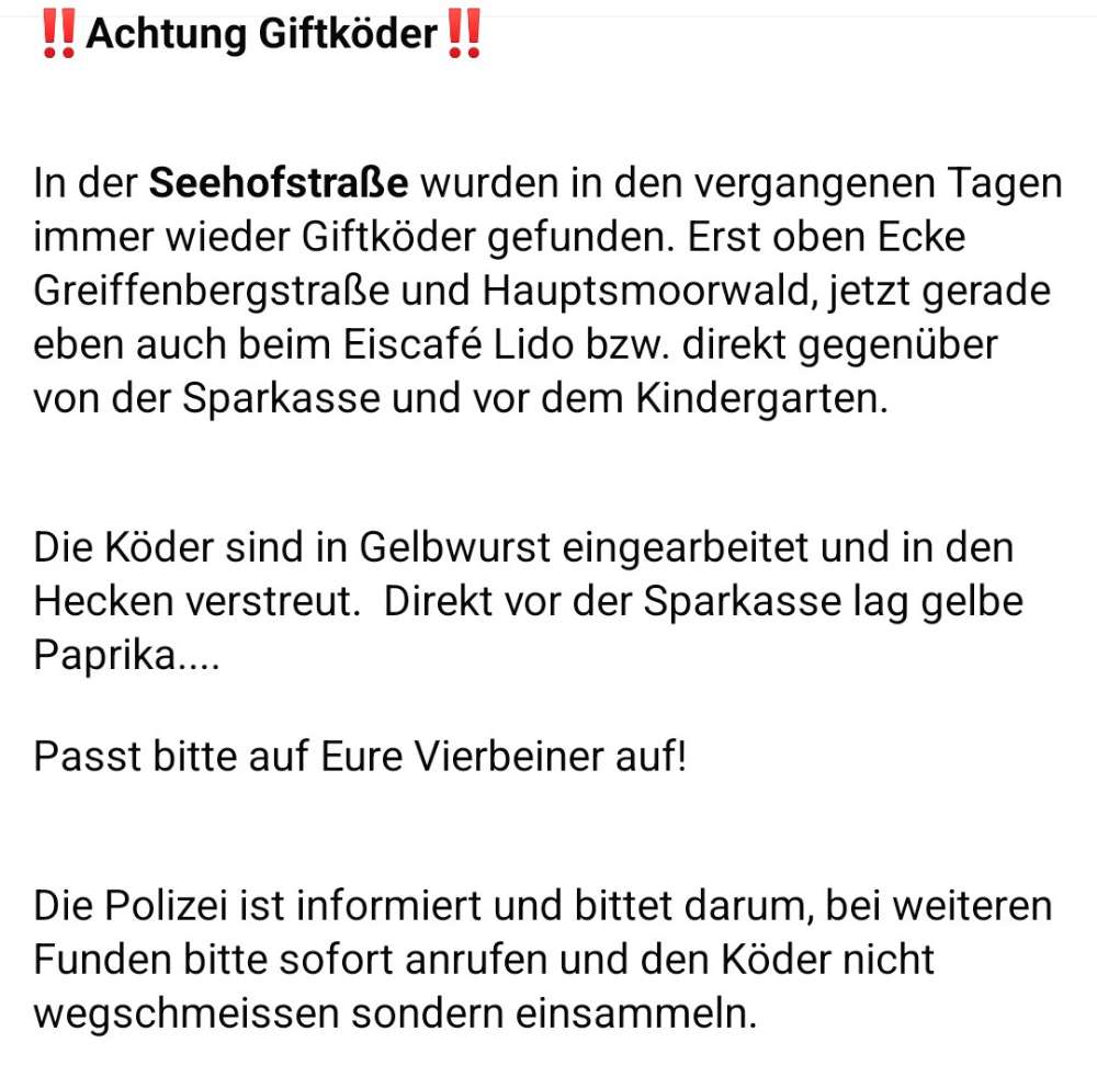 Giftköder-Weiter Giftköder in Gartenstadt-Profilbild