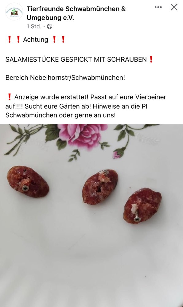 Giftköder-Salamistückchen mit Nägeln-Profilbild