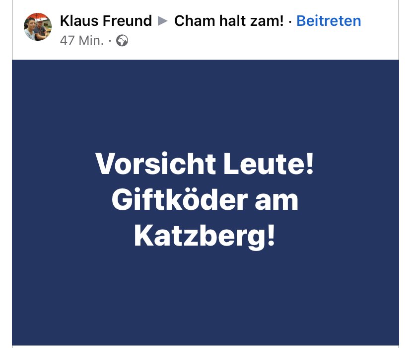 Giftköder-Giftköder am Katzberg!-Profilbild