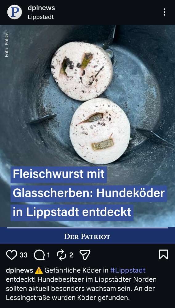 Giftköder-Köder mit Rasierklingen-Profilbild