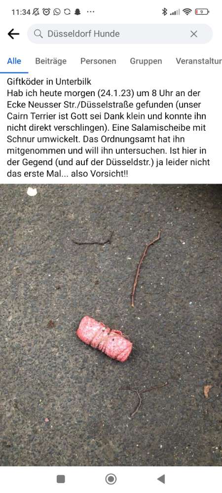 Giftköder-Salami mit Schnur umwickelt / Unterbilk-Profilbild