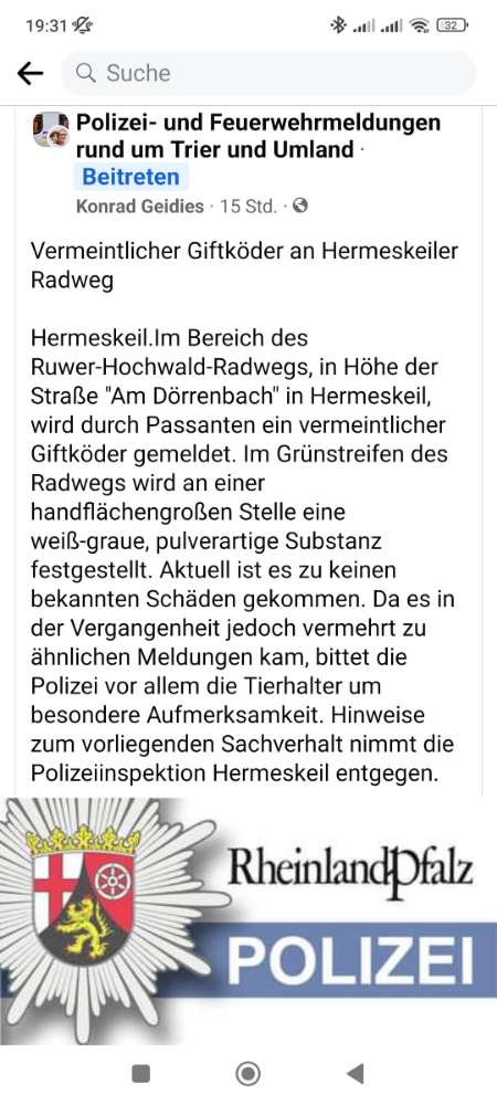 Giftköder-Vermeintlicher Giftköder-Profilbild