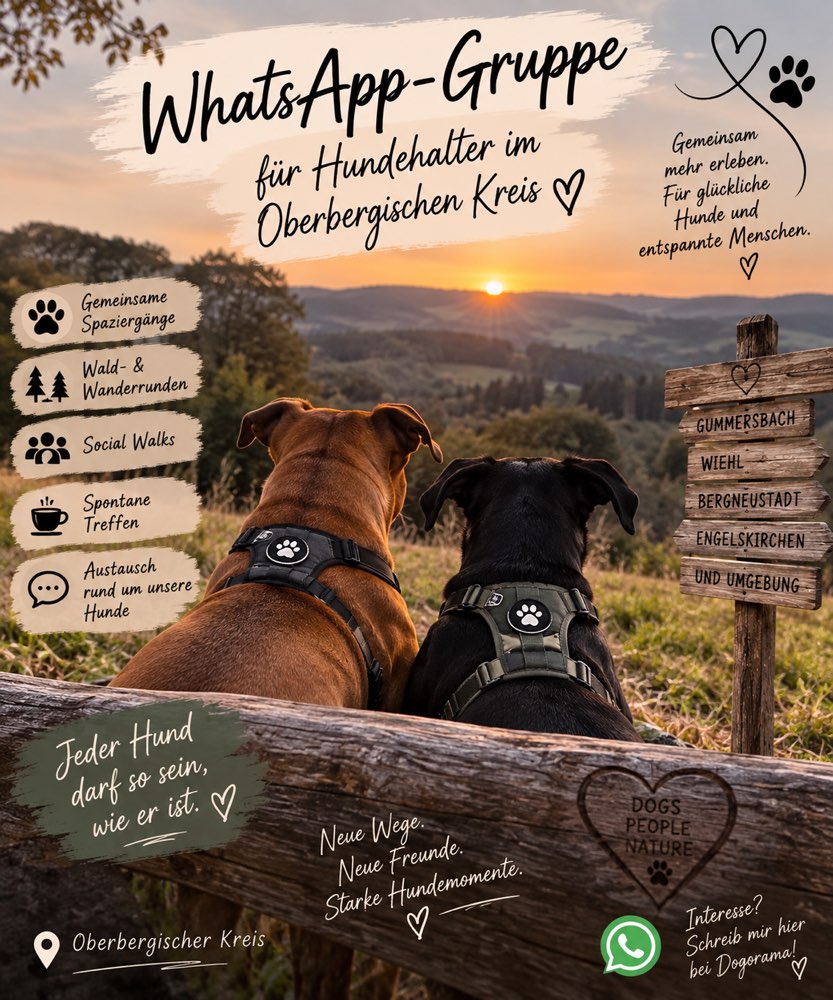 Hundetreffen-🐾 WhatsApp-Gruppe für Hundehalter im Oberbergischen Kreis-Profilbild
