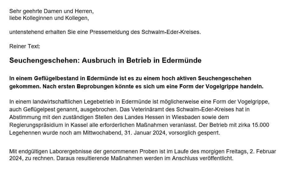 Giftköder-Verdacht auf Vogelgrippe-Profilbild