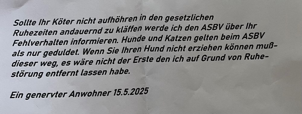 Giftköder-Drohung gegen unseren Hund-Profilbild