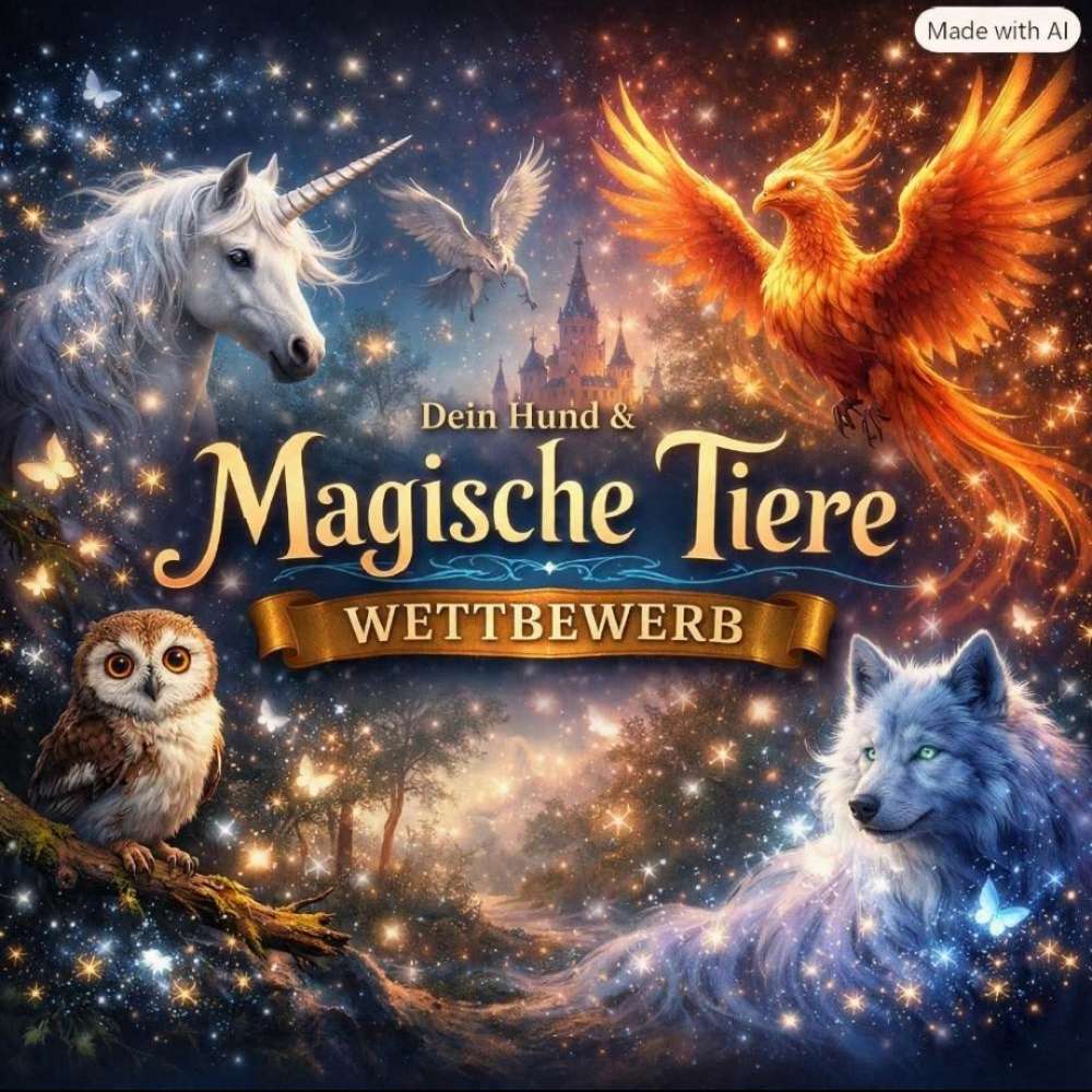 23. KI - Wettbewerb '' dein Hund und magische Tiere '' Banner